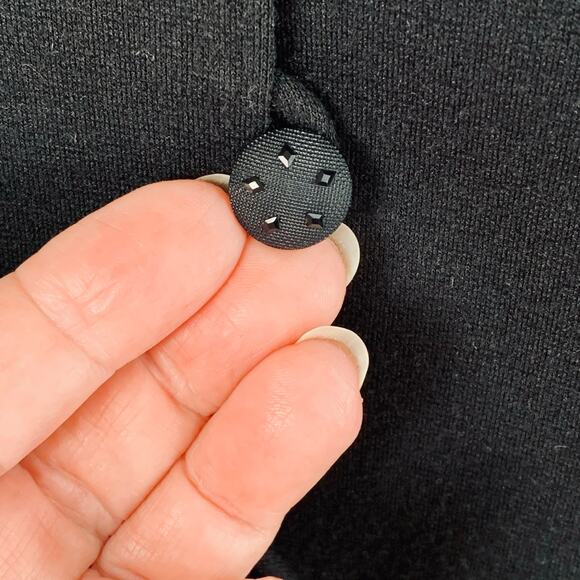 Vintage Kasper Size 4P Embroidered Dressy Blazer Jacket Black Formal Career - Picture 6 of 9